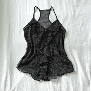 Polka Dot Ruffle Camisole